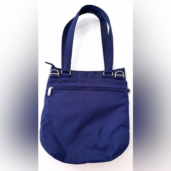 Travelon Bag Anti-Theft RFID blocking Tote Shoulder Bag Navy Blue - Picture 2 of 16